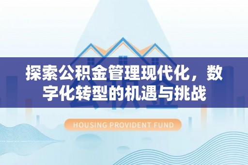东明探索公积金管理现代化，数字化转型的机遇与挑战