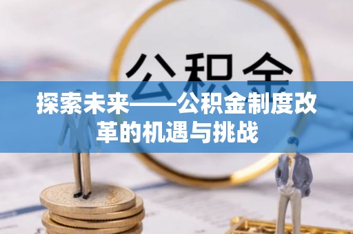 东明探索未来——公积金制度改革的机遇与挑战