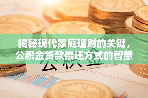 东明揭秘现代家庭理财的关键，公积金贷款偿还方式的智慧选择