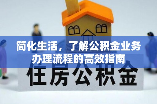 东明简化生活，了解公积金业务办理流程的高效指南